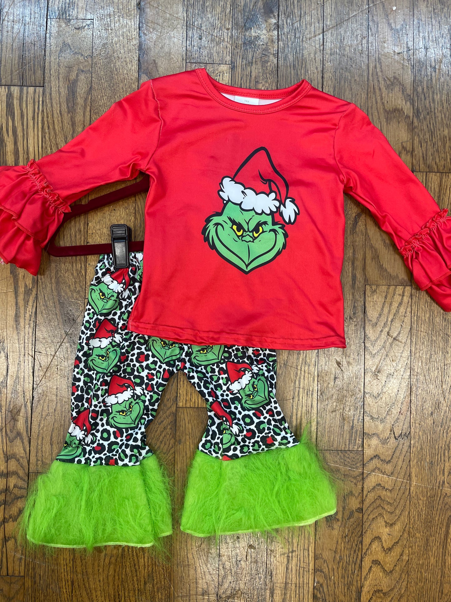 Grinch Fur Bottom Belles Set Christmas