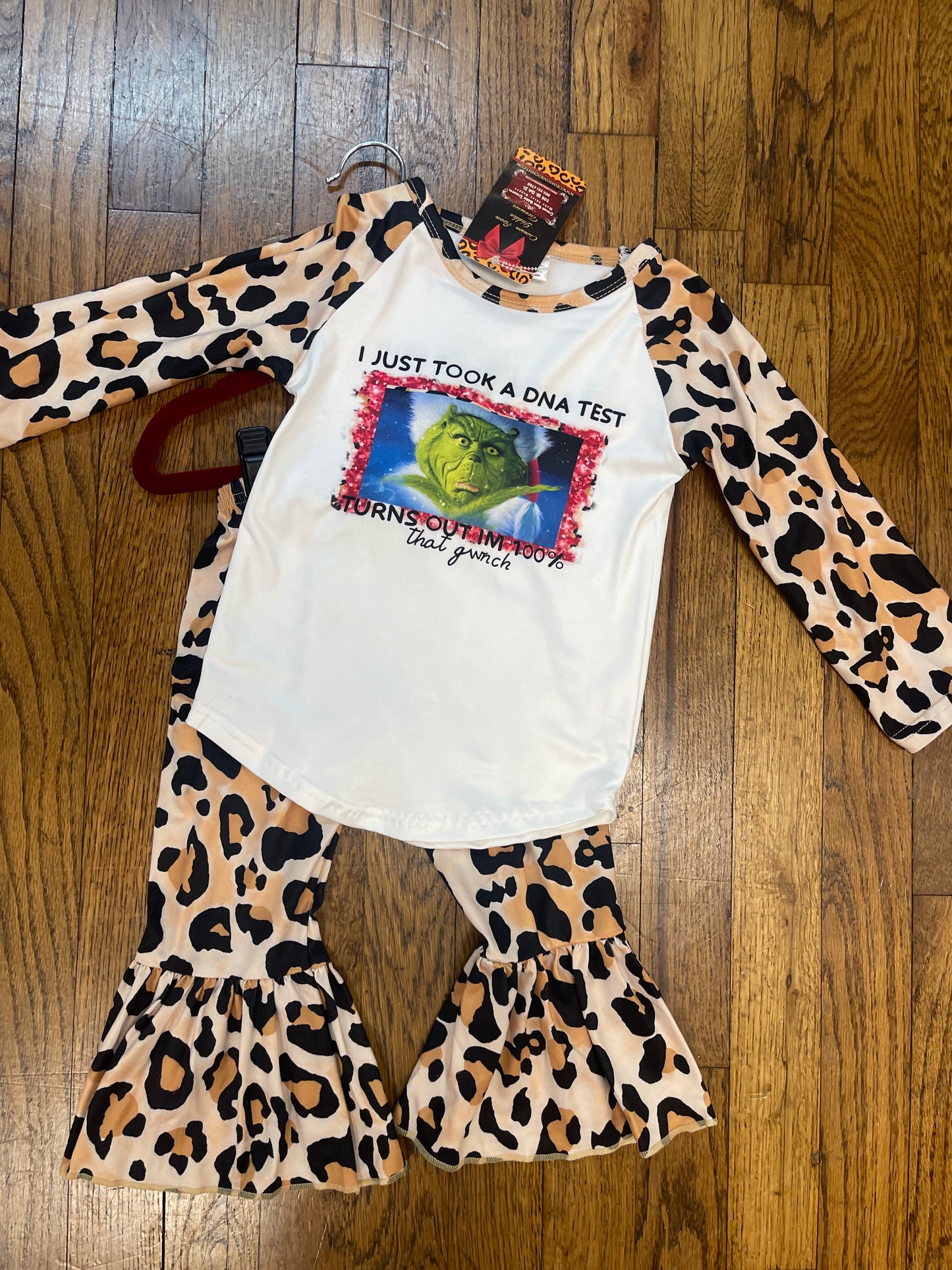 DNA Test Turns Out I’m 100% THAT GRINCH Raglan Belles Set Christmas