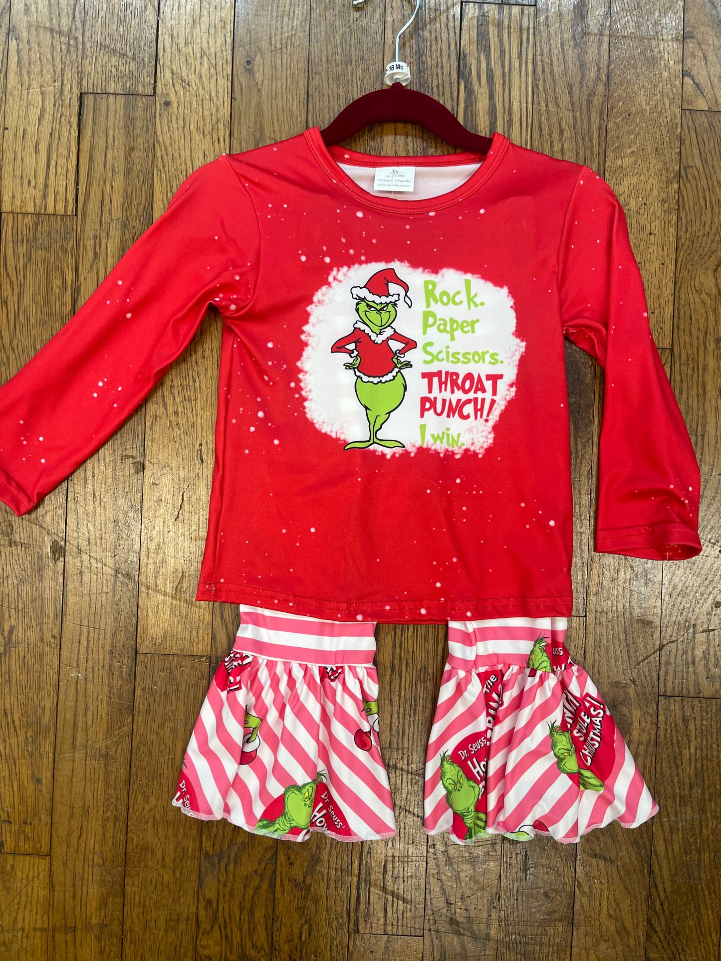 Rock, Paper, Scissors, Throat Punch! Grinch Belles Set Christmas