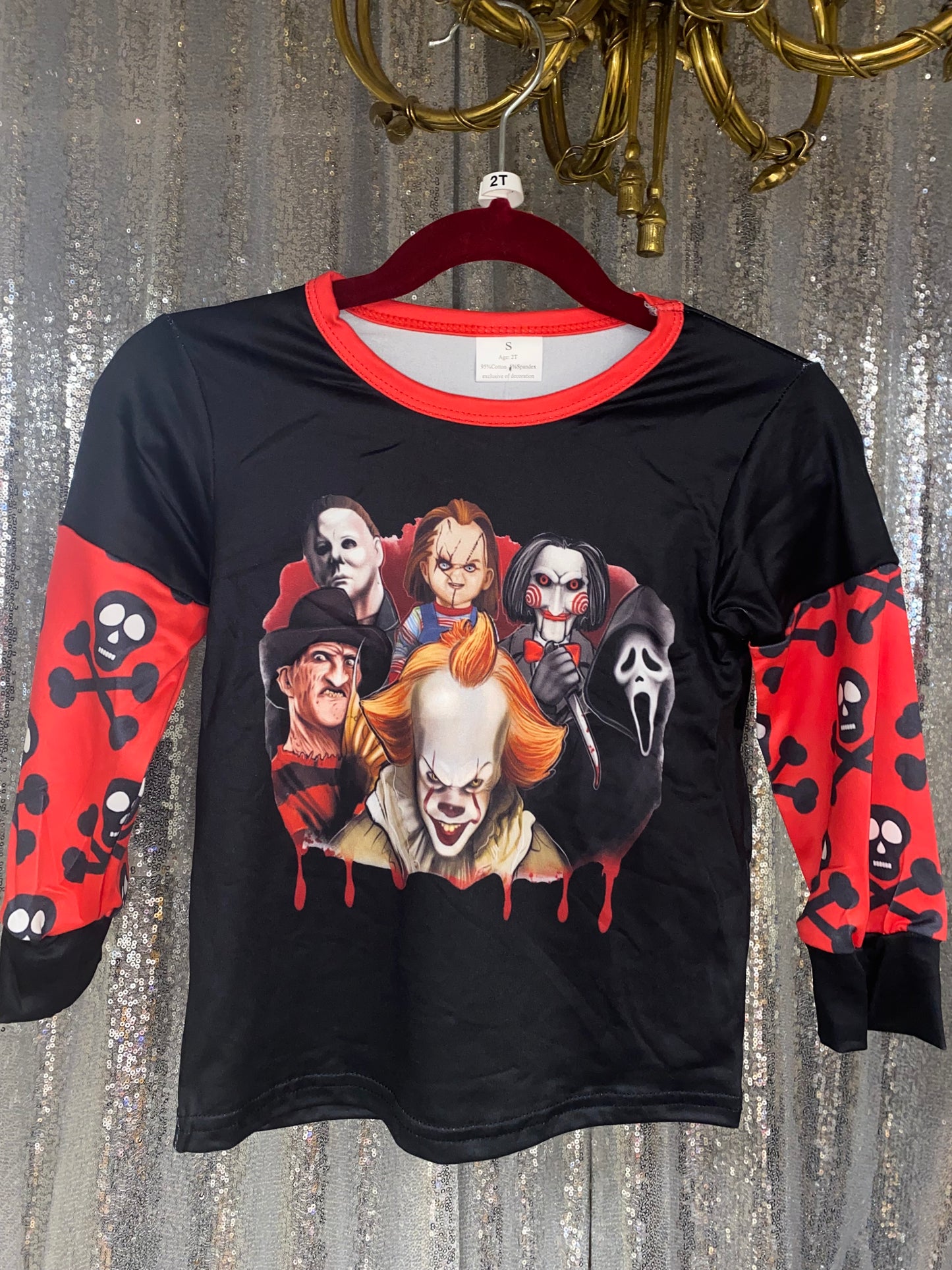 Long Sleeve Halloween Character Shirt