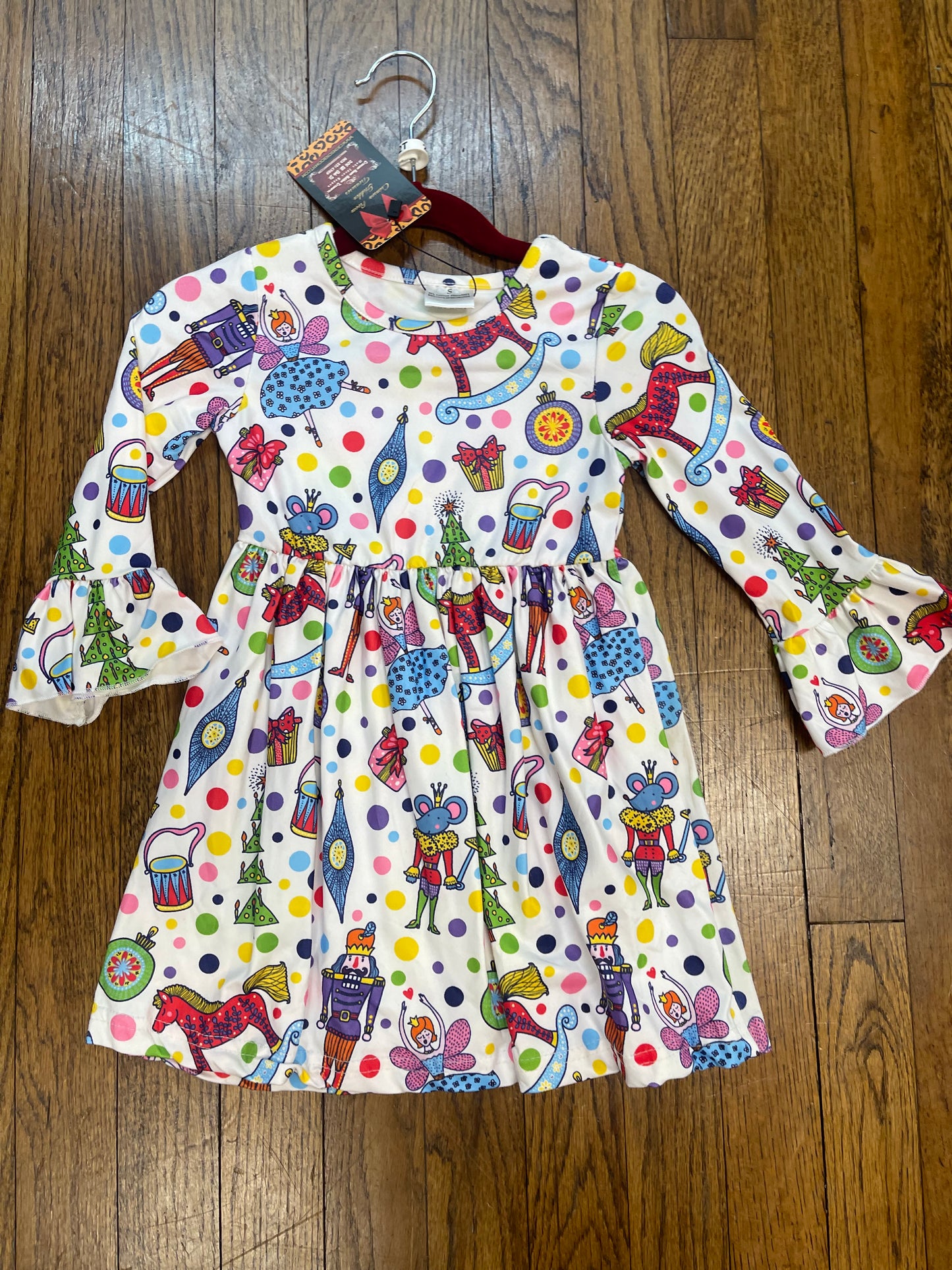 Christmas Nutcracker Long Sleeve Dress