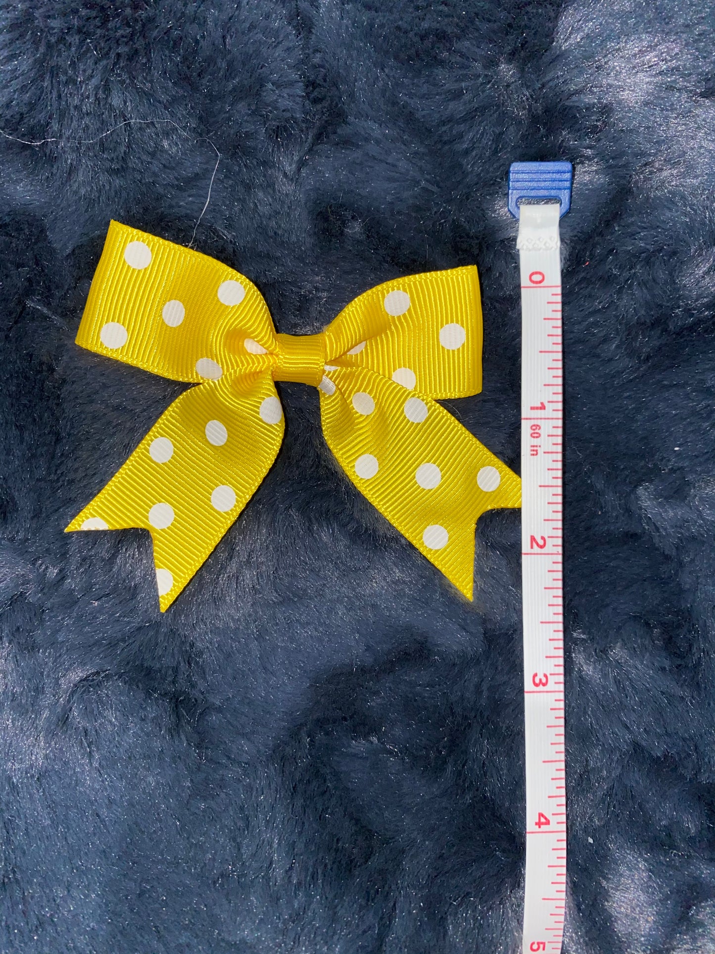 Traditional Single Loop Grosgrain Polka Dot Bow