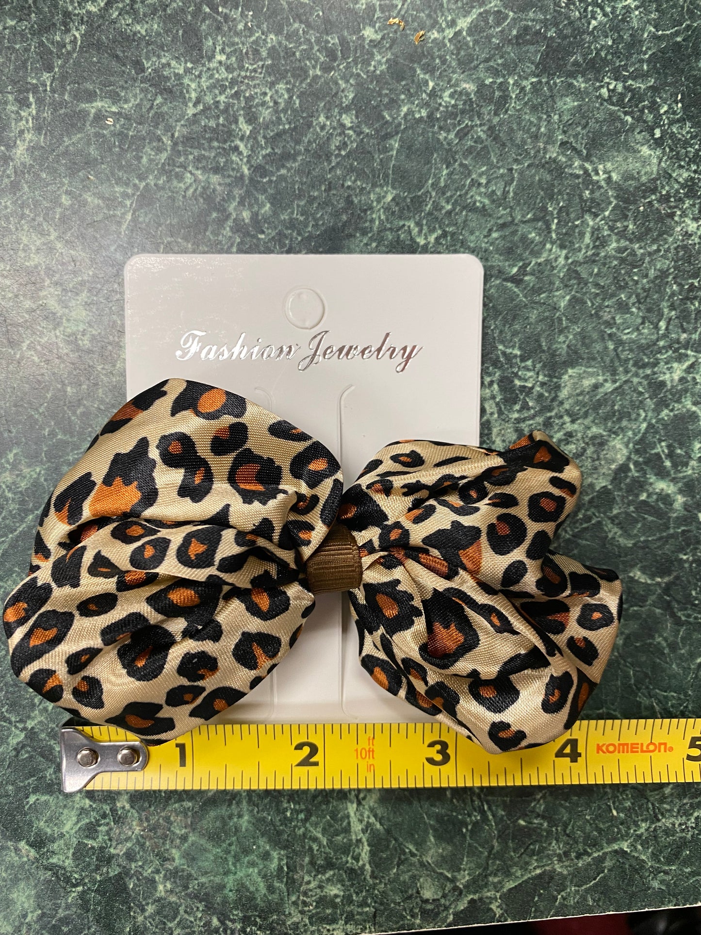 Satin Animal Print Bows