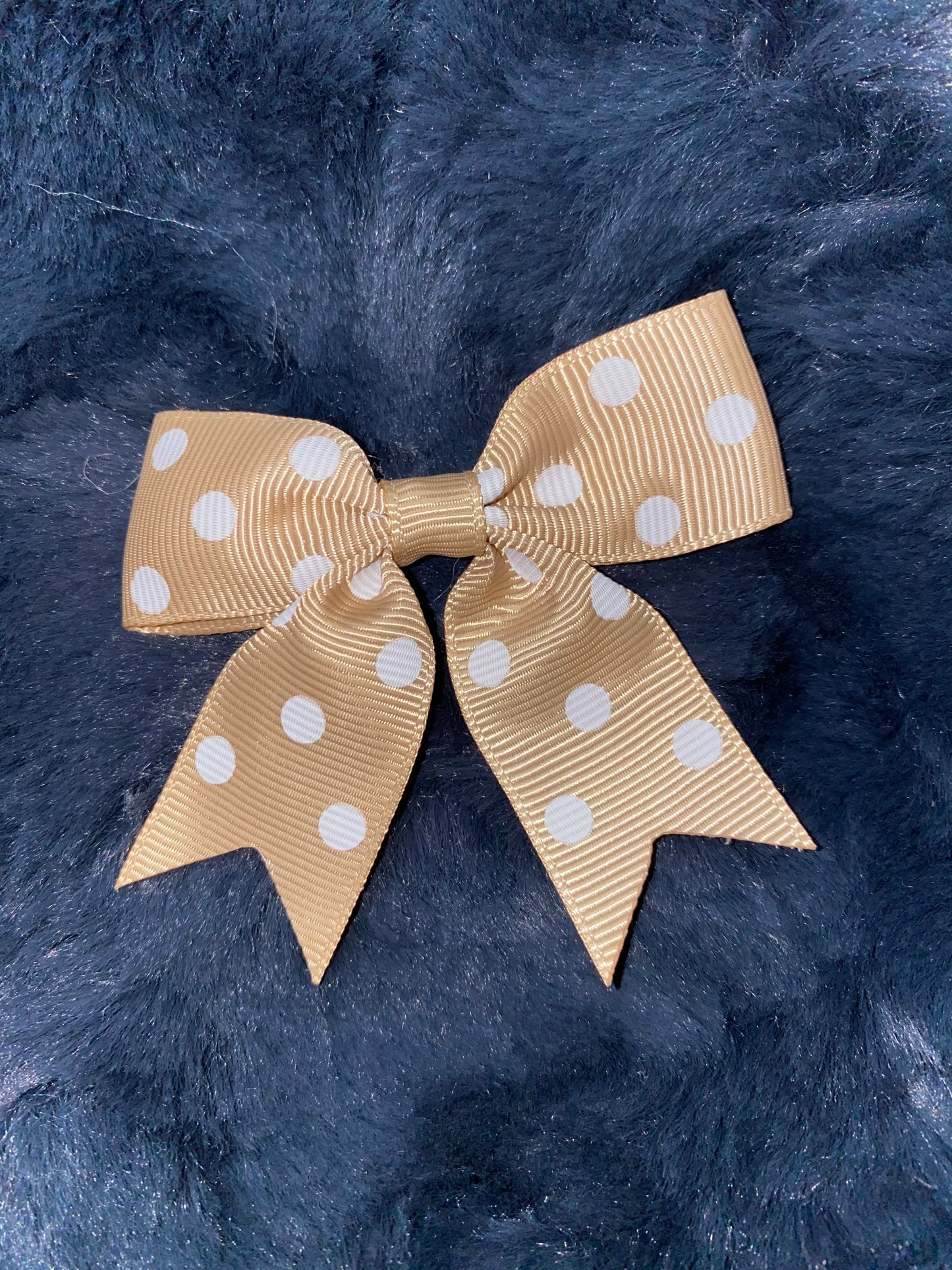 Traditional Single Loop Grosgrain Polka Dot Bow