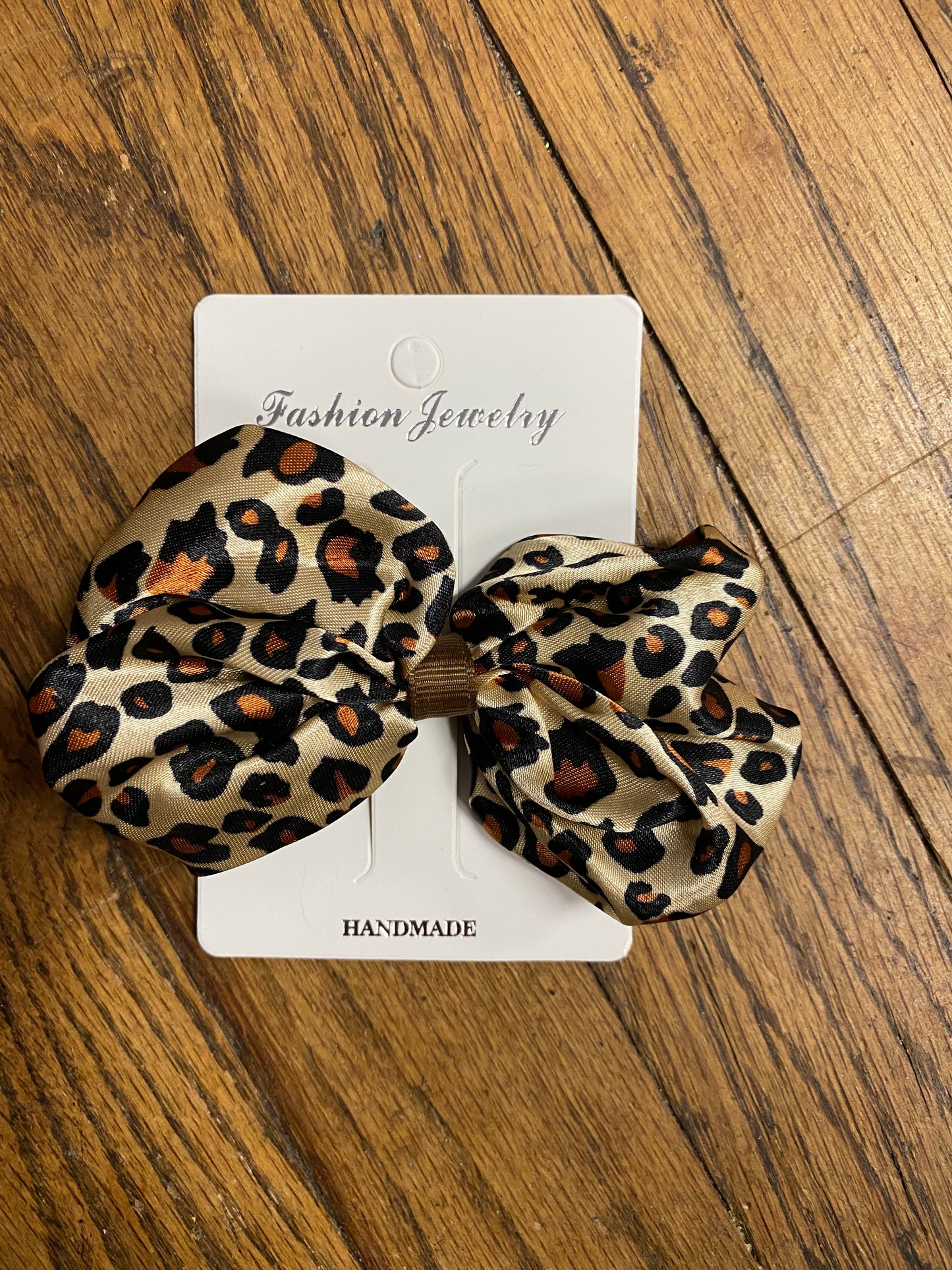 Satin Animal Print Bows