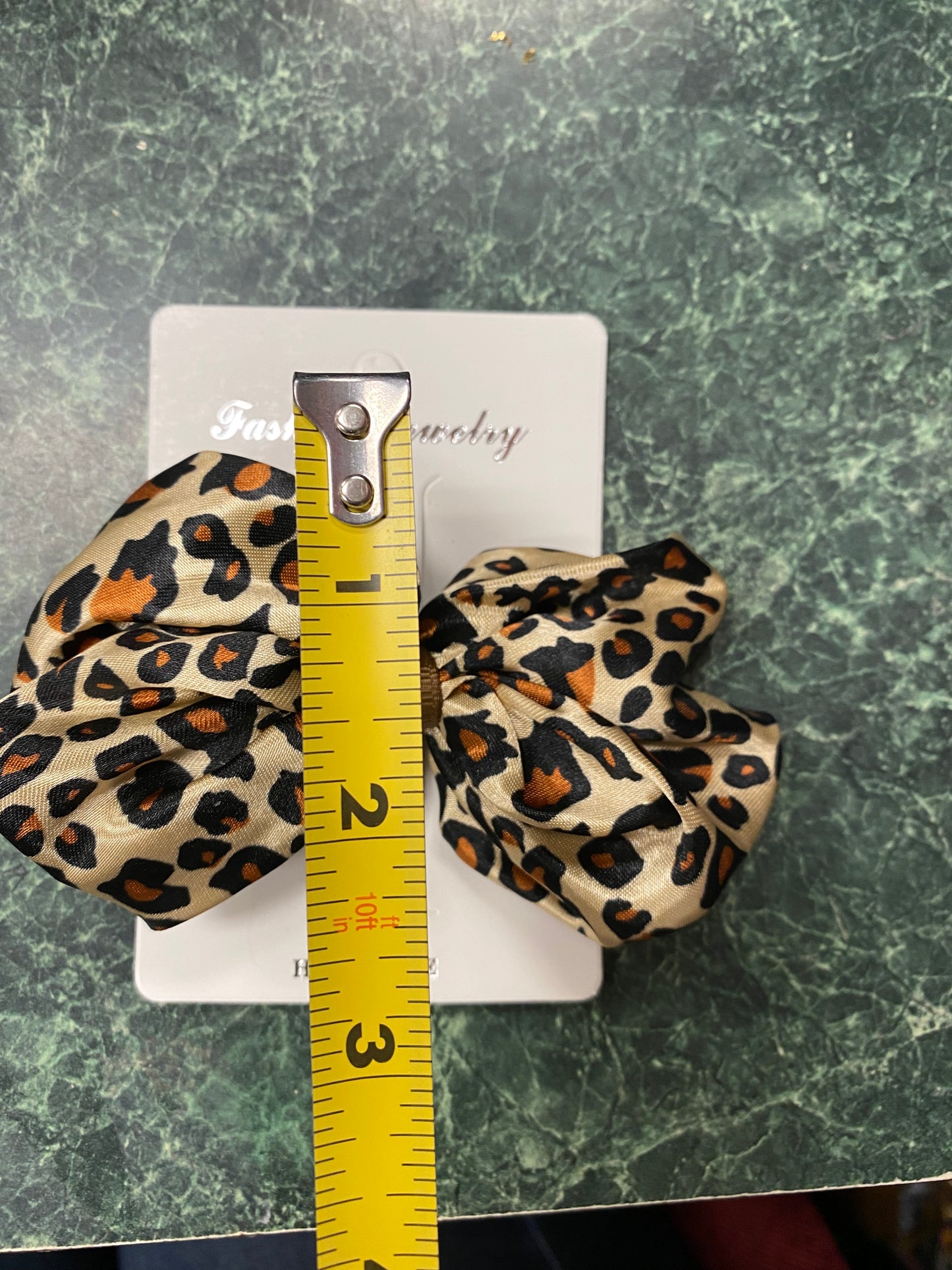 Satin Animal Print Bows