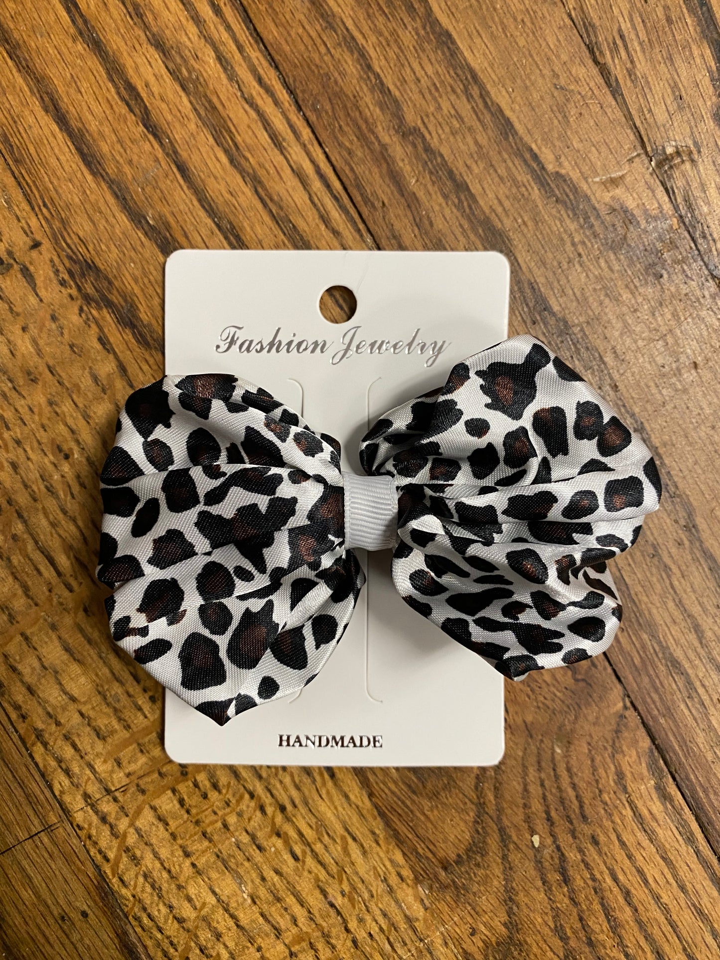 Satin Animal Print Bows