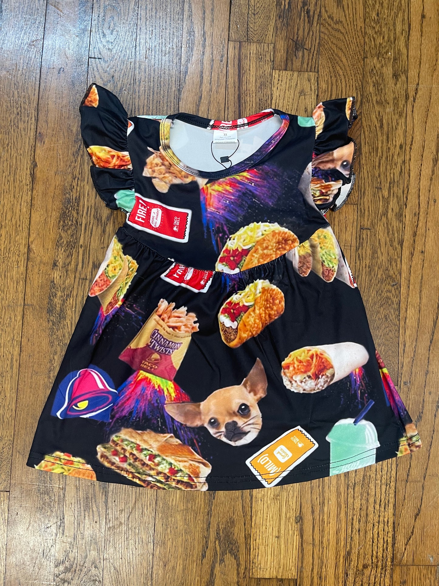 Taco Bell Short Sleeve Dress