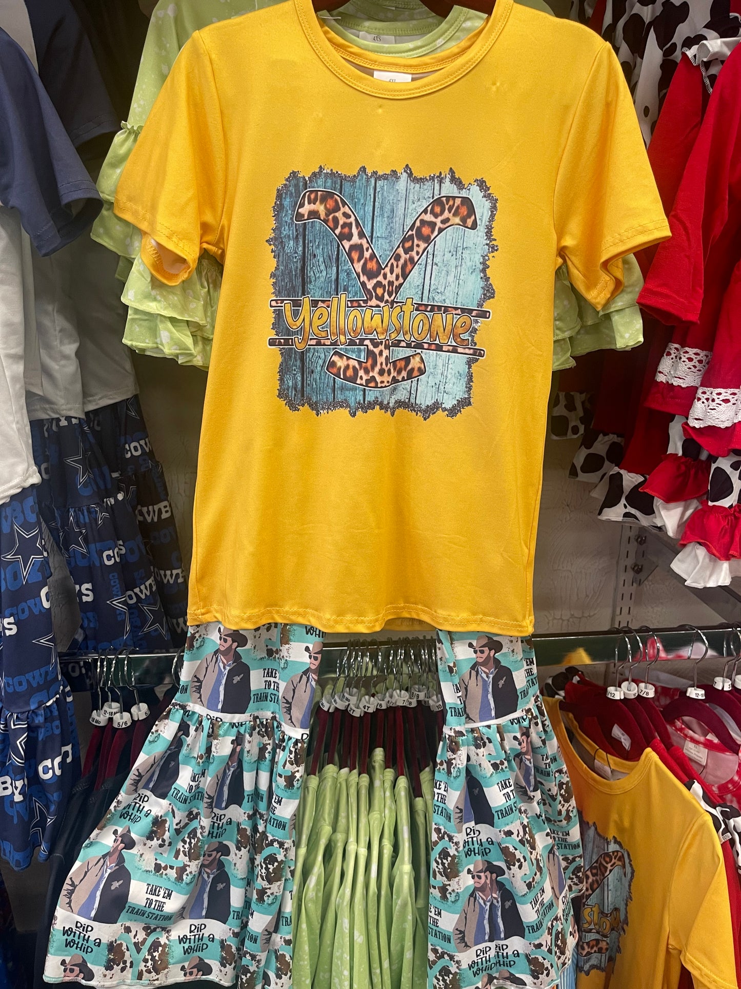 Yellow Short Sleeve Yellowstone Belles