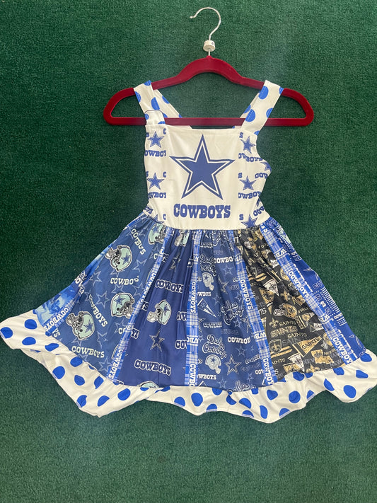 Dallas Cowboys Tank Top Twirl Dress