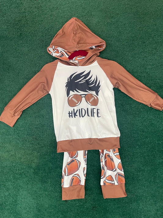 Kidlife Football Hooded Pant Set