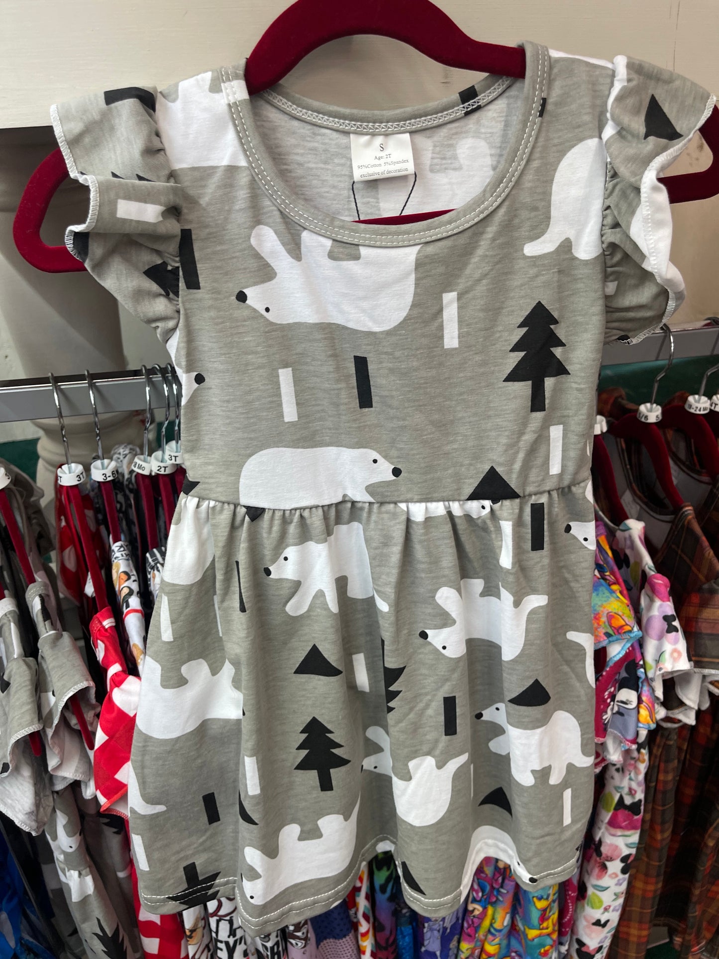 Grey Polar Bear Dress