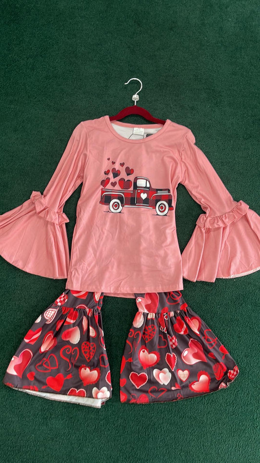 Valentine's Truck Pant Set