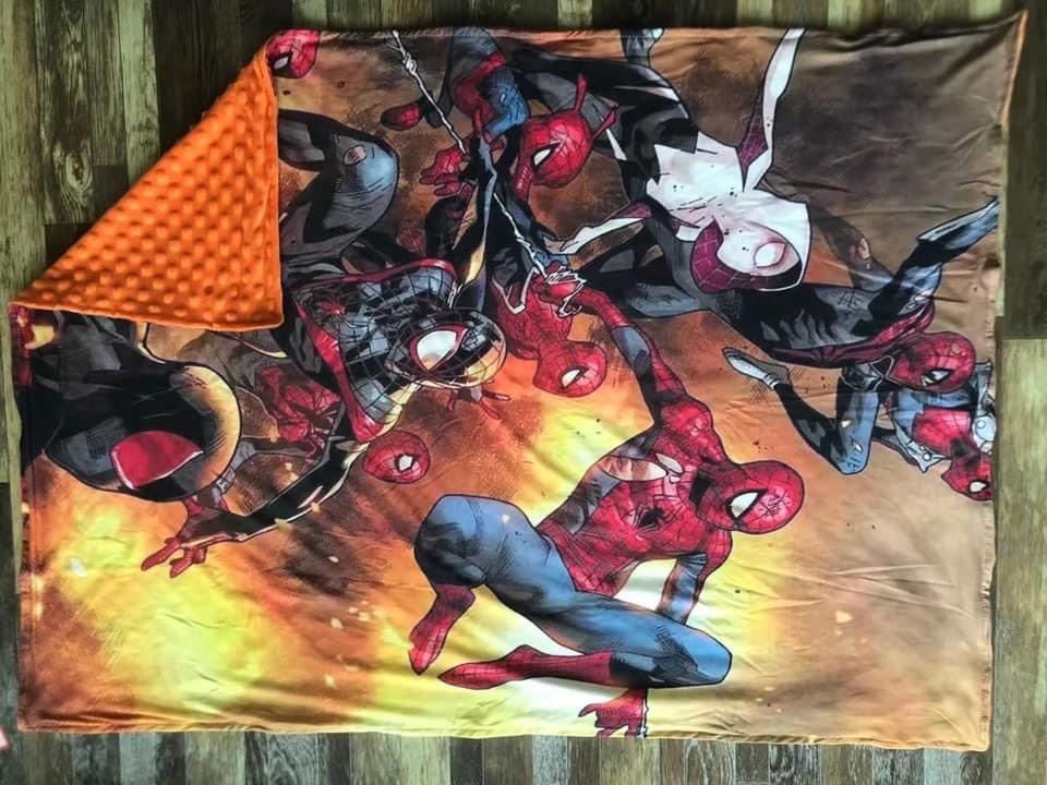 Spiderman Minky Blanket