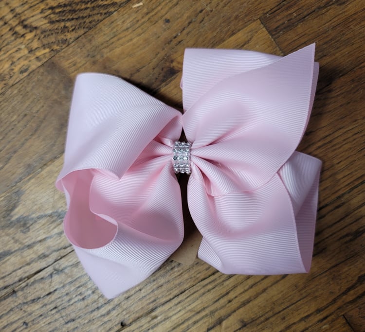 Big Bow 8” With Rhinestone Center