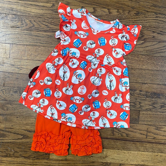 The Cat In The Hat Shorts Set