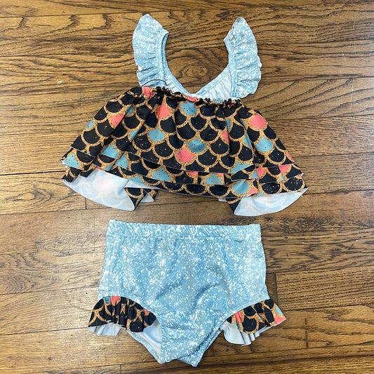 Mermaid Scales Two Piece Bathing Suit