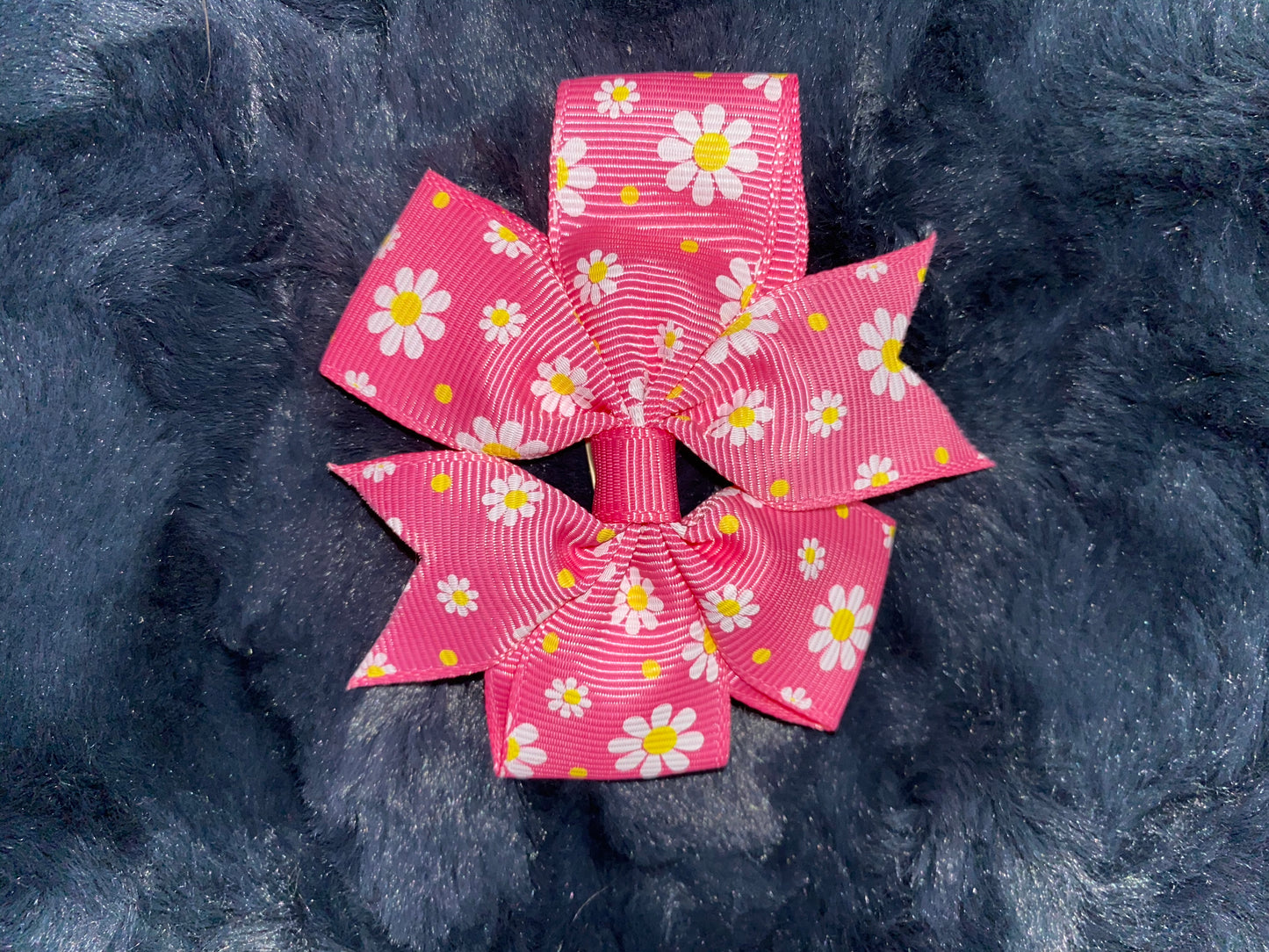 Traditional Double Loop Grosgrain Polka Dot Bow