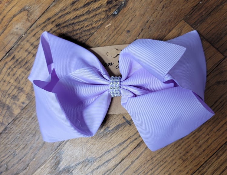 Big Bow 8” With Rhinestone Center